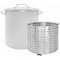 Concord Stainless Steel Stock Pot w/Steamer Basket, 100 Quart S100-BAK - alternate 1